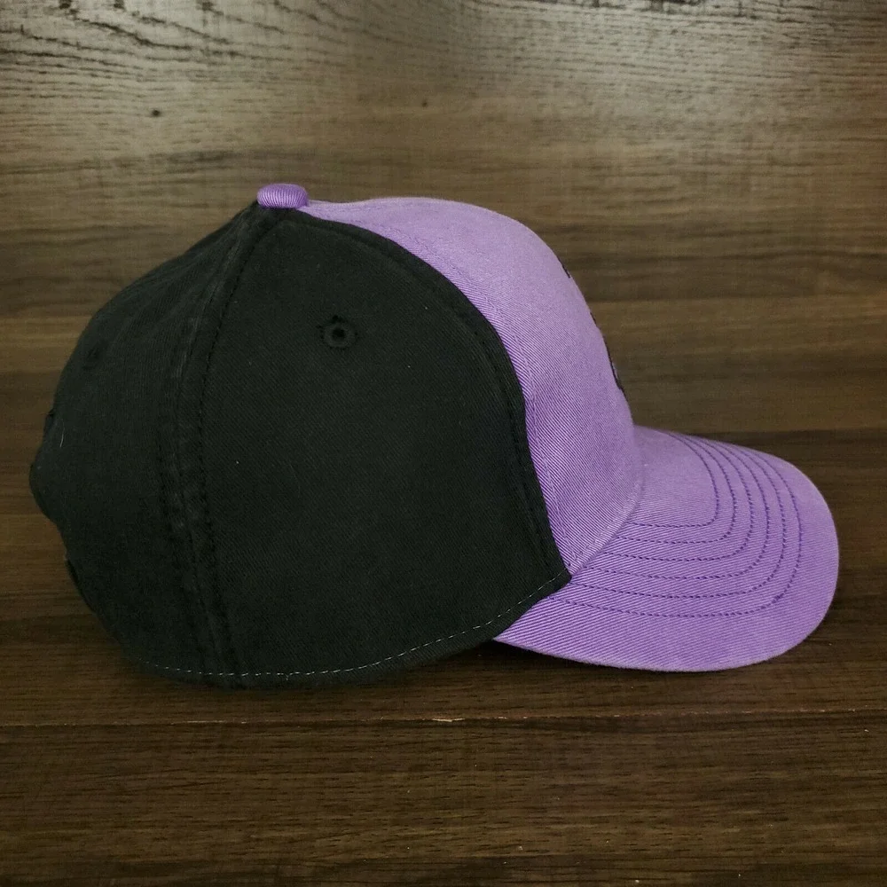 Wimpy Kid Hat  Cap Embroidered Character Art Youth Kids Sized Purple‎ Black New